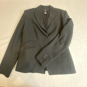 Body by Victoria Blazer Jacket sz 8 Black Double Button Lined Victorias Secret